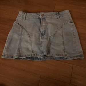 Zara Light Blue Mini Skirt
